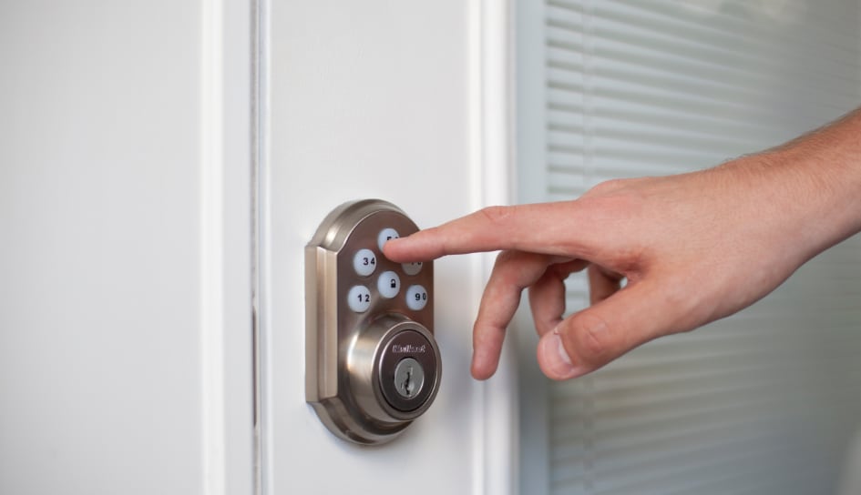 ADT smartlock on a Dayton home